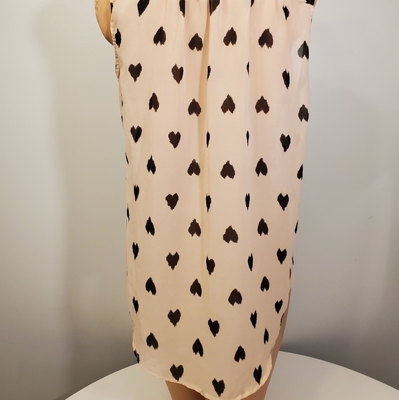 Fun & Flirt High-Low Sheer Peach Blouse - Picture 11 of 12